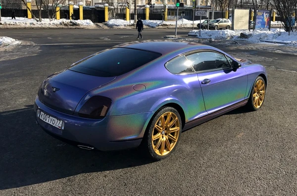 Оклейка полиуретановой пленкой&nbsp;Bentley Continental GT&nbsp;