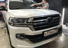 Защита кузова land cruiser 200 полиуретановой пленкой.