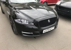 Тонировка фар полиуретаном на Jaguar xj.