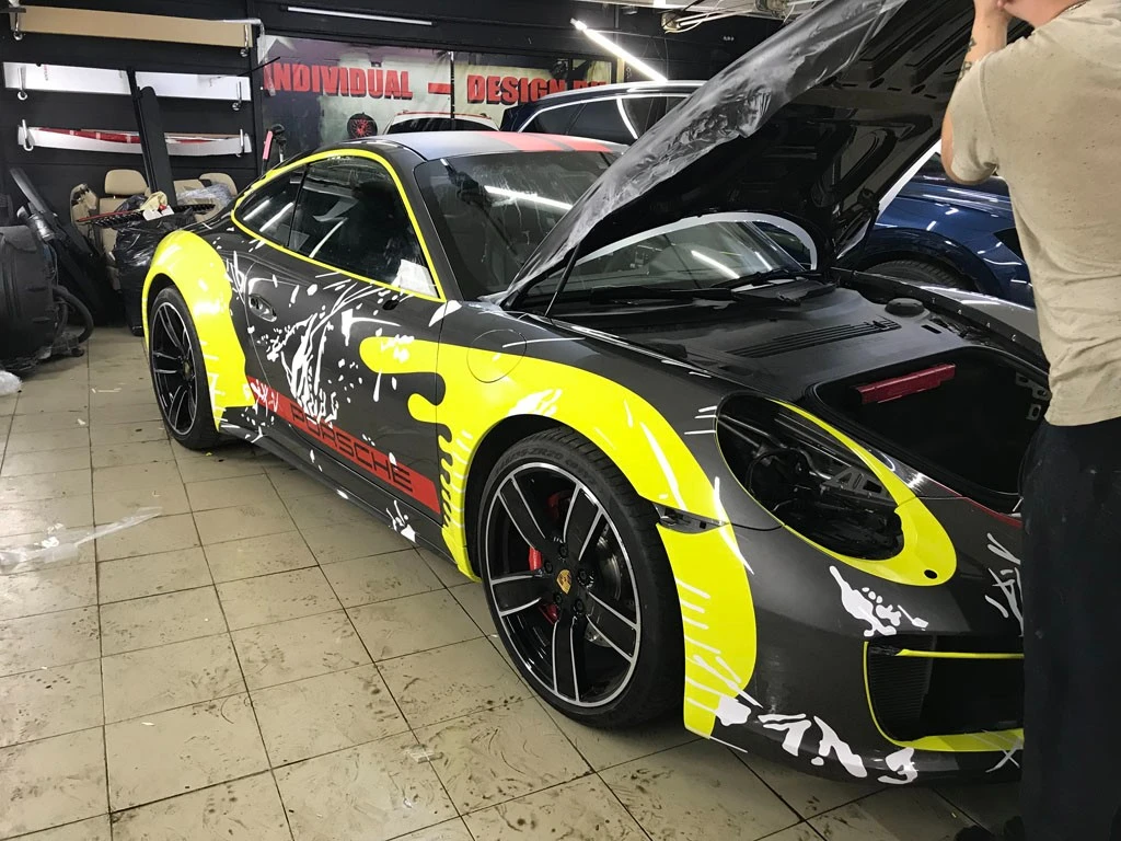 Стайлинг пленкой порше 911