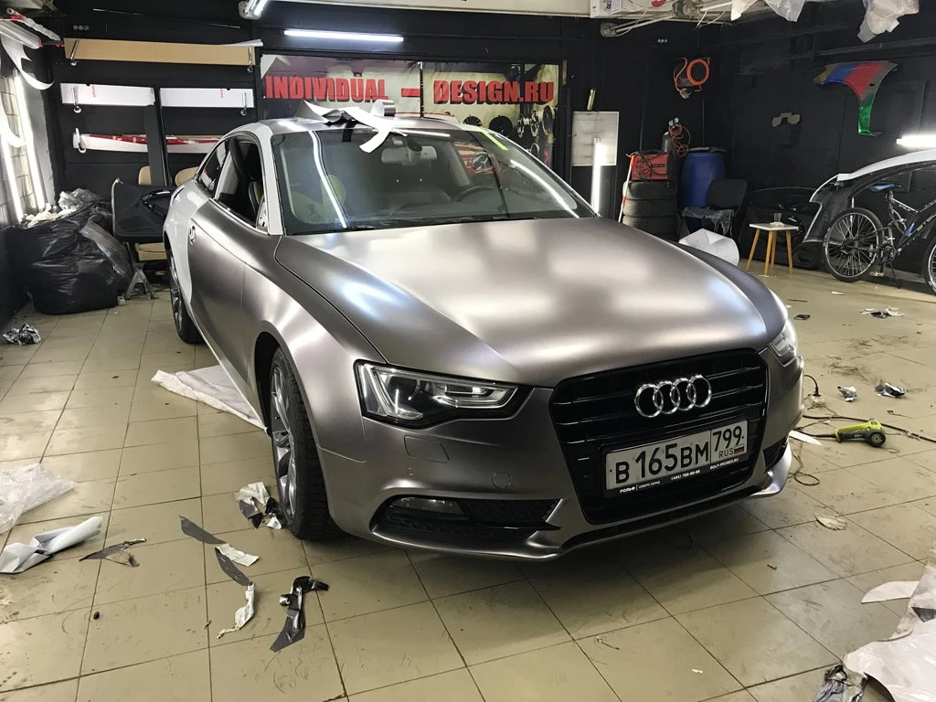 audi a5 gunsmoke grey Teckwrap