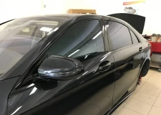 Тонировка хрома на Mercedes 222.