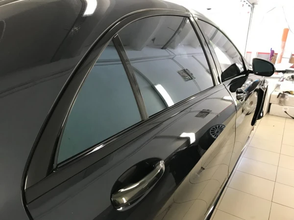 Черный хром mercedes 222