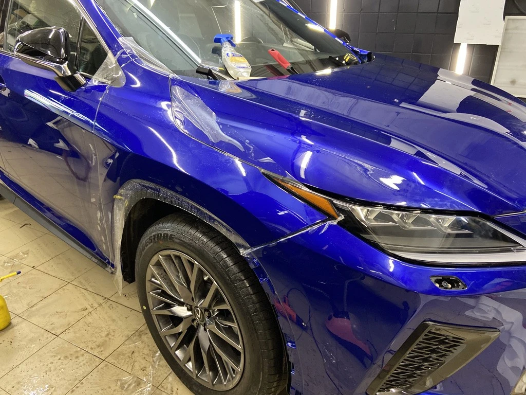 Нанесенеие полиуретановой пленки на Lexus nx