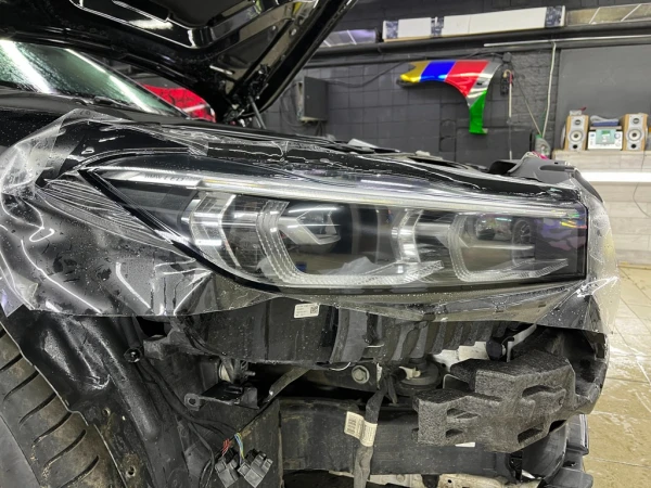 bmw 7 g12 оклейка переднего комплекса