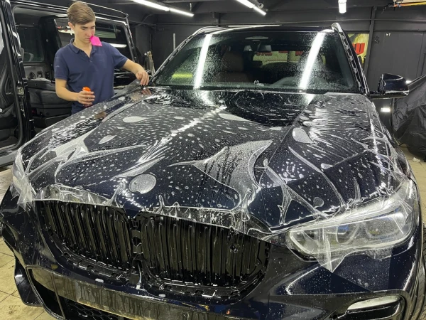 bmw 7 g12 оклейка переднего комплекса