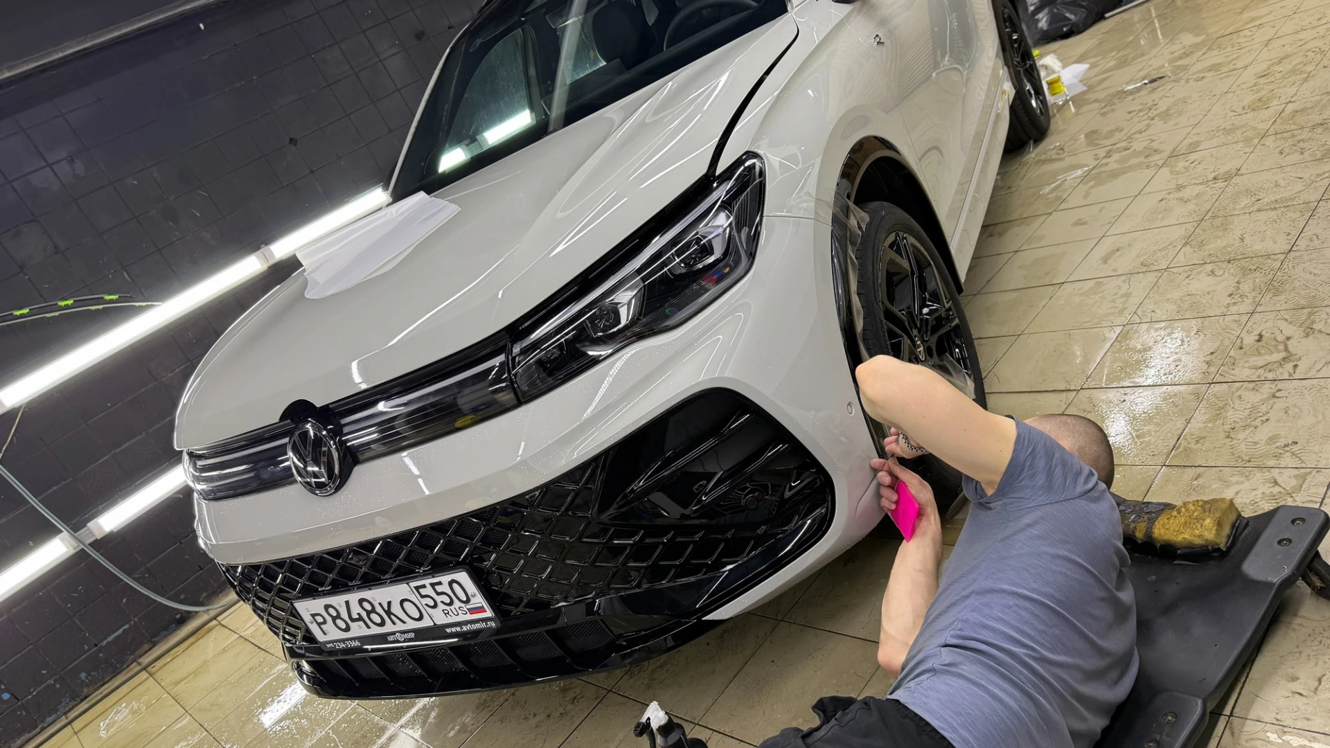 Vw Tiguan L pro оклейка полиуретановой пл