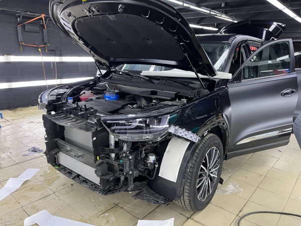Оклейка матовым полиуретаном Chery Tig