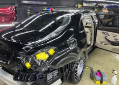 Оклейка Mercedes Maybach 222 защитной полиуретановой пленкой