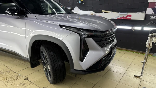 Оклейка полиуретановой пленкой переда Geely Cityray  