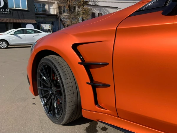 Оклейка цветным полиуретаном Mercedes s coupe