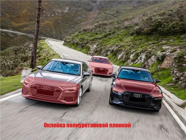 oklejka poliuretanovoj plenkoj audi a6  