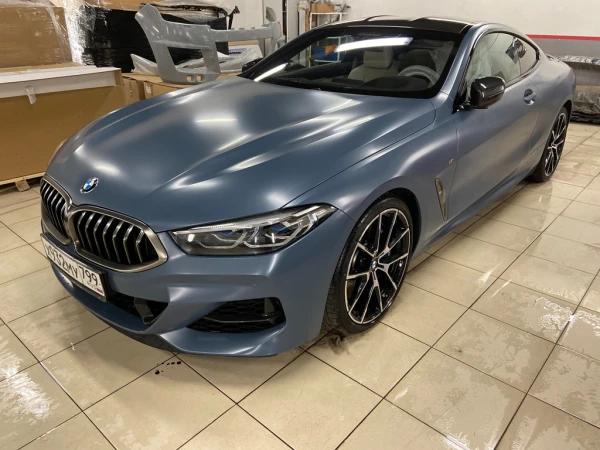 Оклейка полиуретановой пленкой bmw 8 